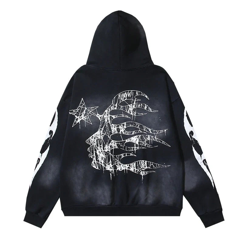 Hellstar Spiderweb Sport Hoodie Black