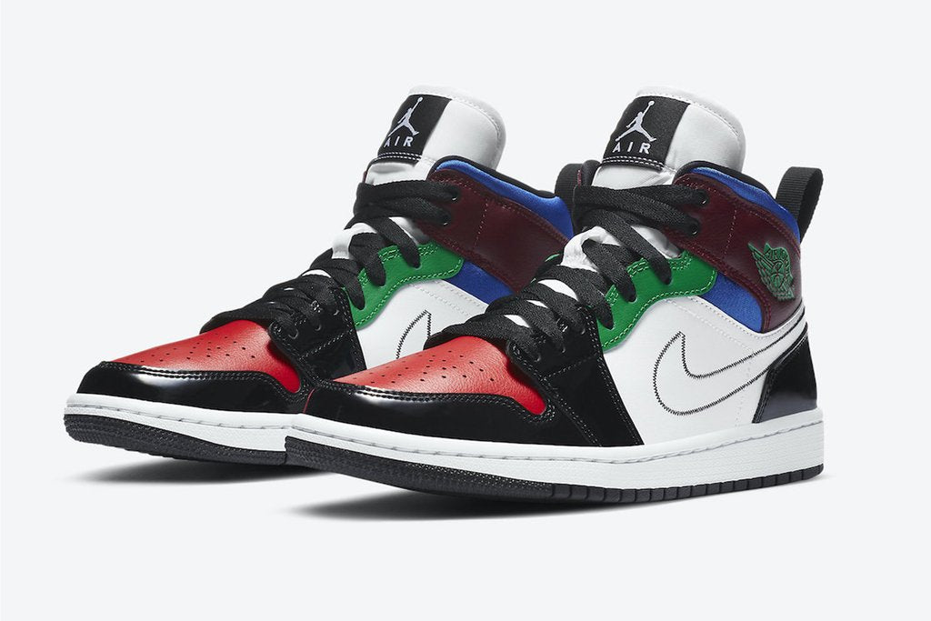 Air Jordan 1 Mid 'Multi Colour Patent'