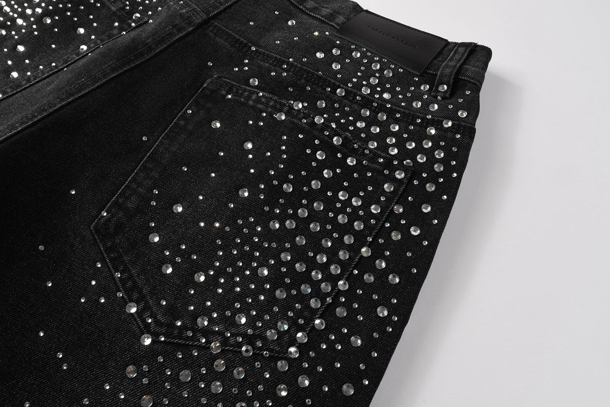 PURPLE Shorts Crystals 5103