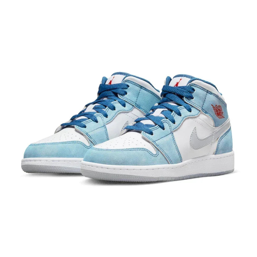 Air Jordan 1 Mid 'French Blue Fire Red'