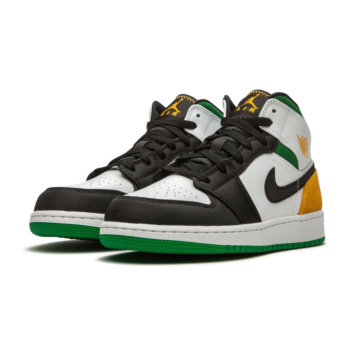 Air Jordan 1 Mid 'Laser Orange Lucky Green'
