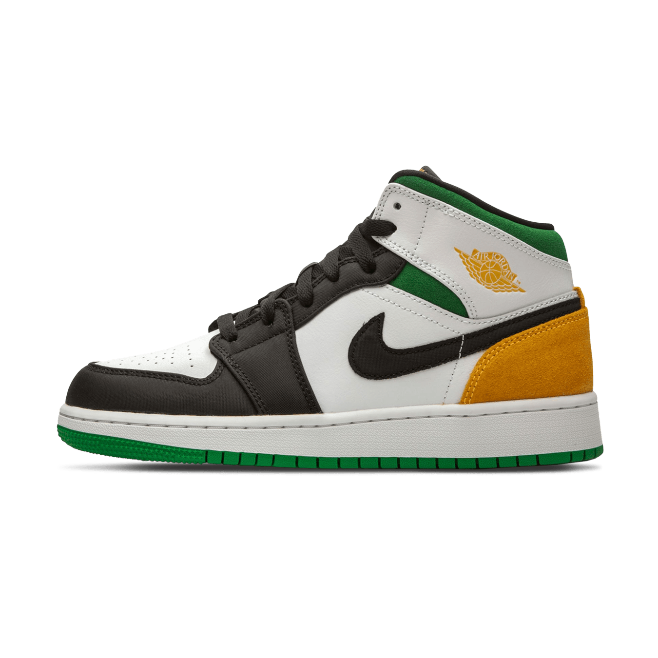 Air Jordan 1 Mid 'Laser Orange Lucky Green'