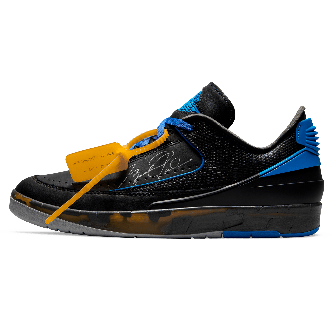 Air Jordan 2 Low x Off-White 'Black Blue'