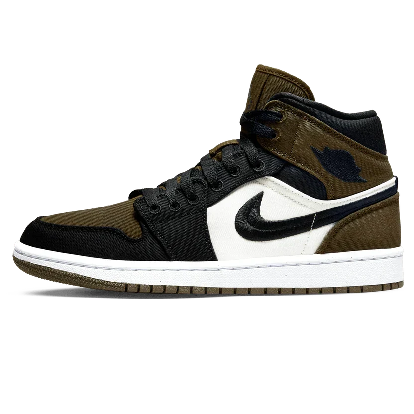 Air Jordan 1 Mid 'Olive Toe'