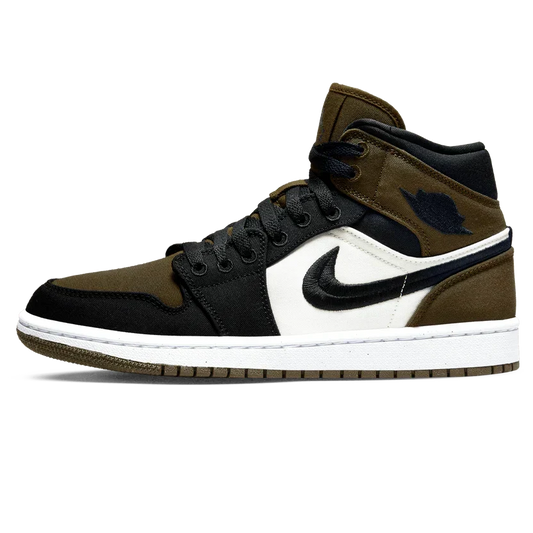 Air Jordan 1 Mid 'Olive Toe'