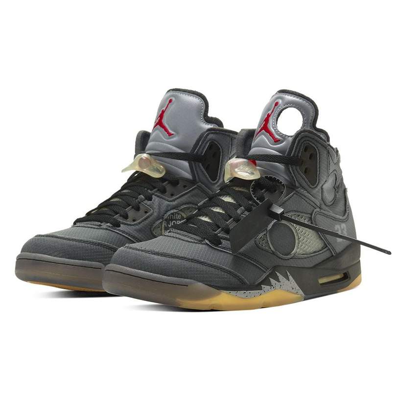 Air Jordan 5 x Off-White 'Black Muslin'